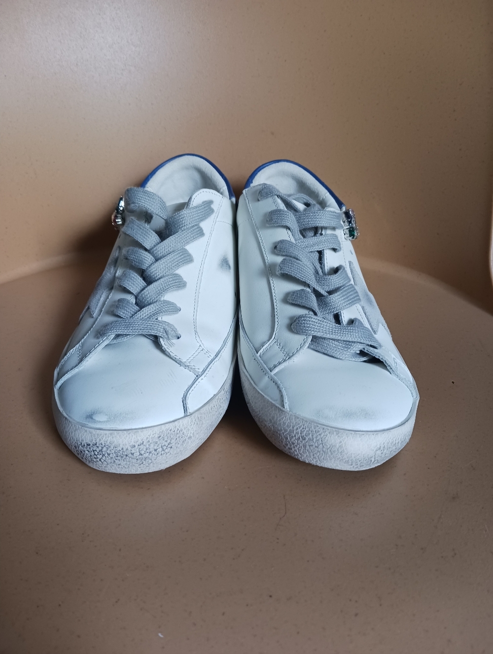 Golden Goose Super Star Rhinestone Embellished Sneakers Size 40 - Picture 6 of 16